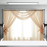 Aperturee - Aperturee Minimalist Light Boho Accent Sweet Wedding Backdrop